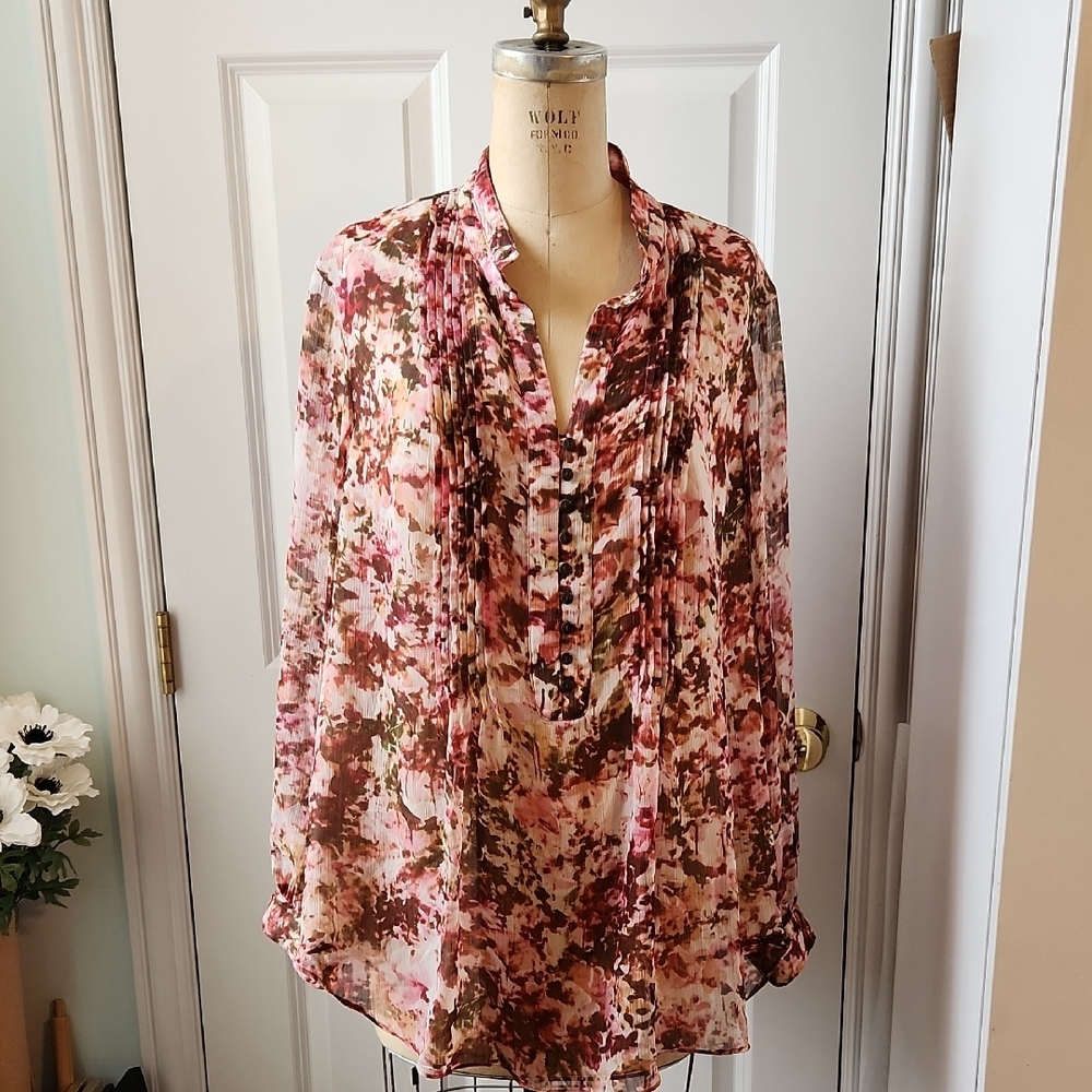Floral Chiffon Blouse